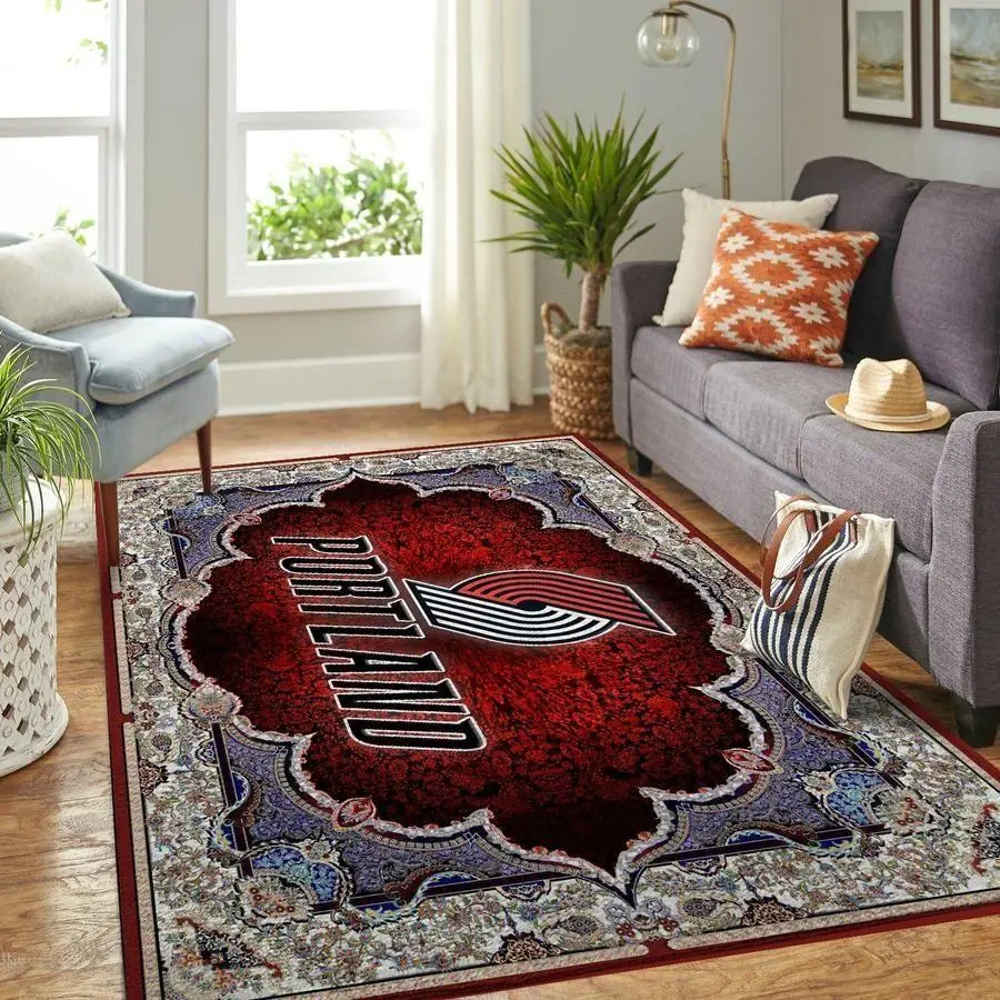 Portland Trail Blazers Area Rug, NBA Floor Decor, Non-Slip for Basketball Fans 2891107