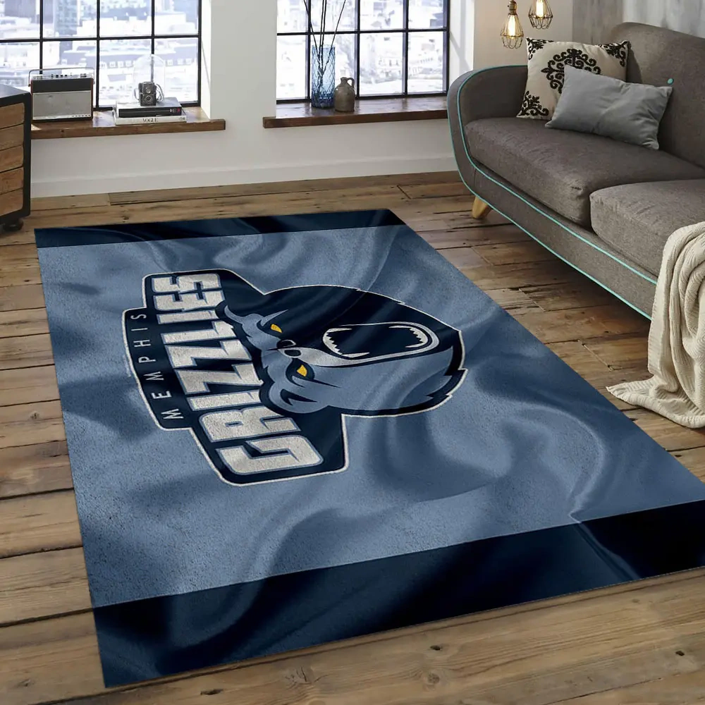 Memphis Grizzlies Area Rug, NBA Floor Decor, Non-Slip for Basketball Fans 2891051