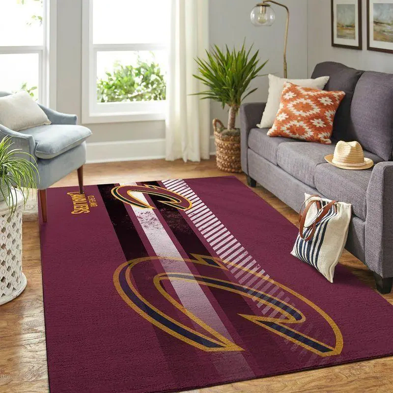 Cleveland Cavaliers Area Rug, NBA Floor Decor, Non-Slip for Basketball Fans 2891313