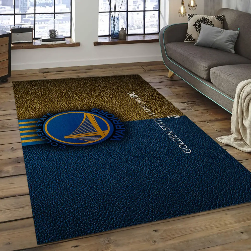 Golden State Warriors Area Rug, NBA Floor Decor, Non-Slip for Basketball Fans 289868