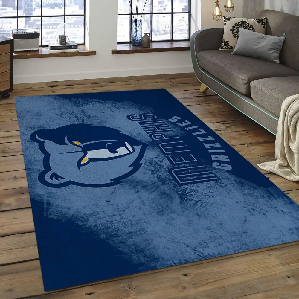 Memphis Grizzlies Area Rug, NBA Floor Decor, Non-Slip for Basketball Fans 2891045