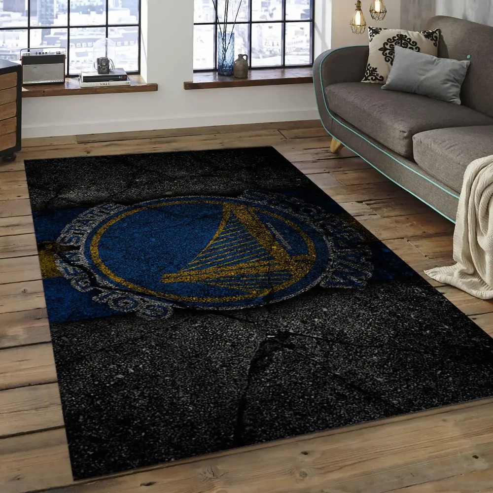 Golden State Warriors Area Rug, NBA Floor Decor, Non-Slip for Basketball Fans 289892