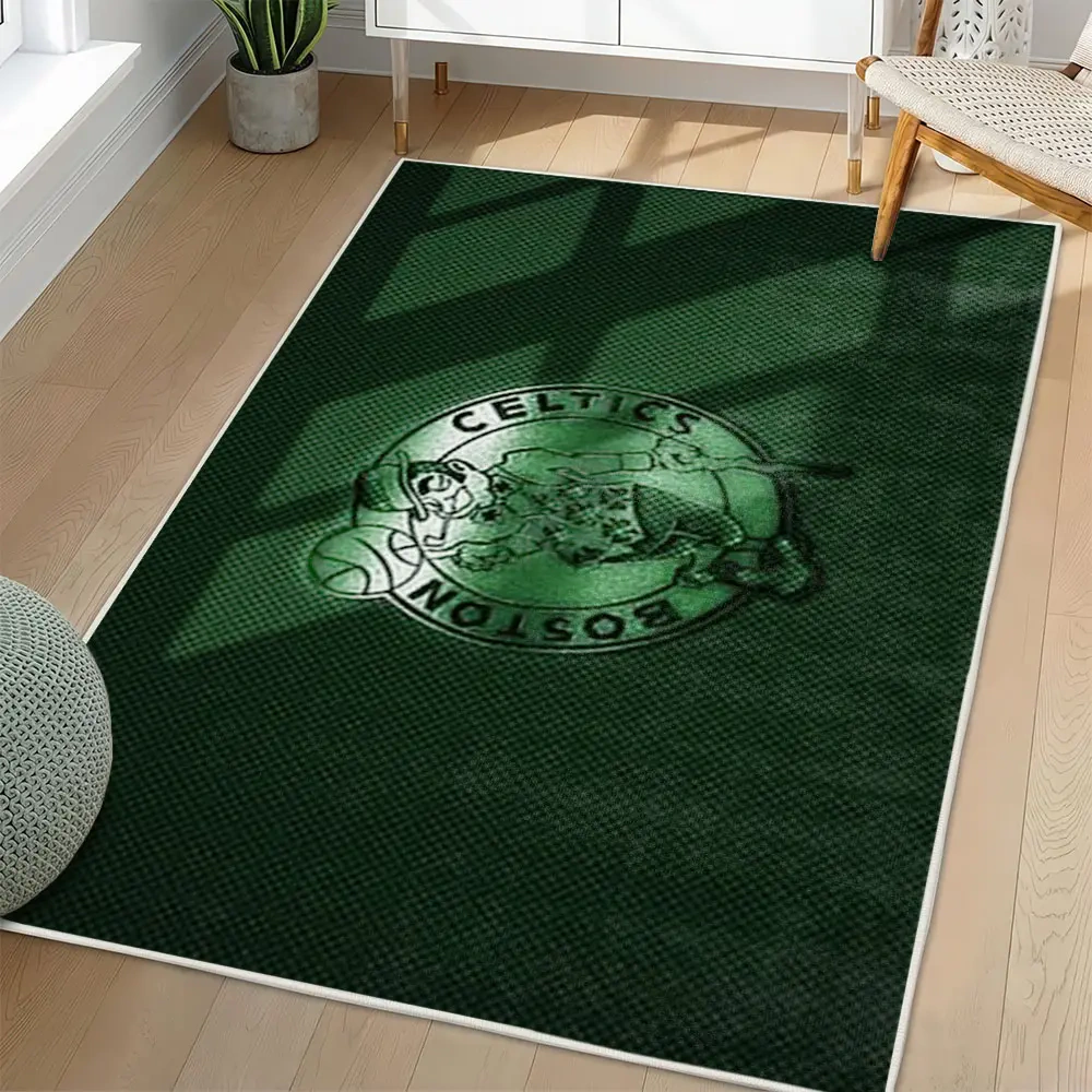 Boston Celtics Area Rug, NBA Non-Slip Mat for Basketball Fans 2250926442