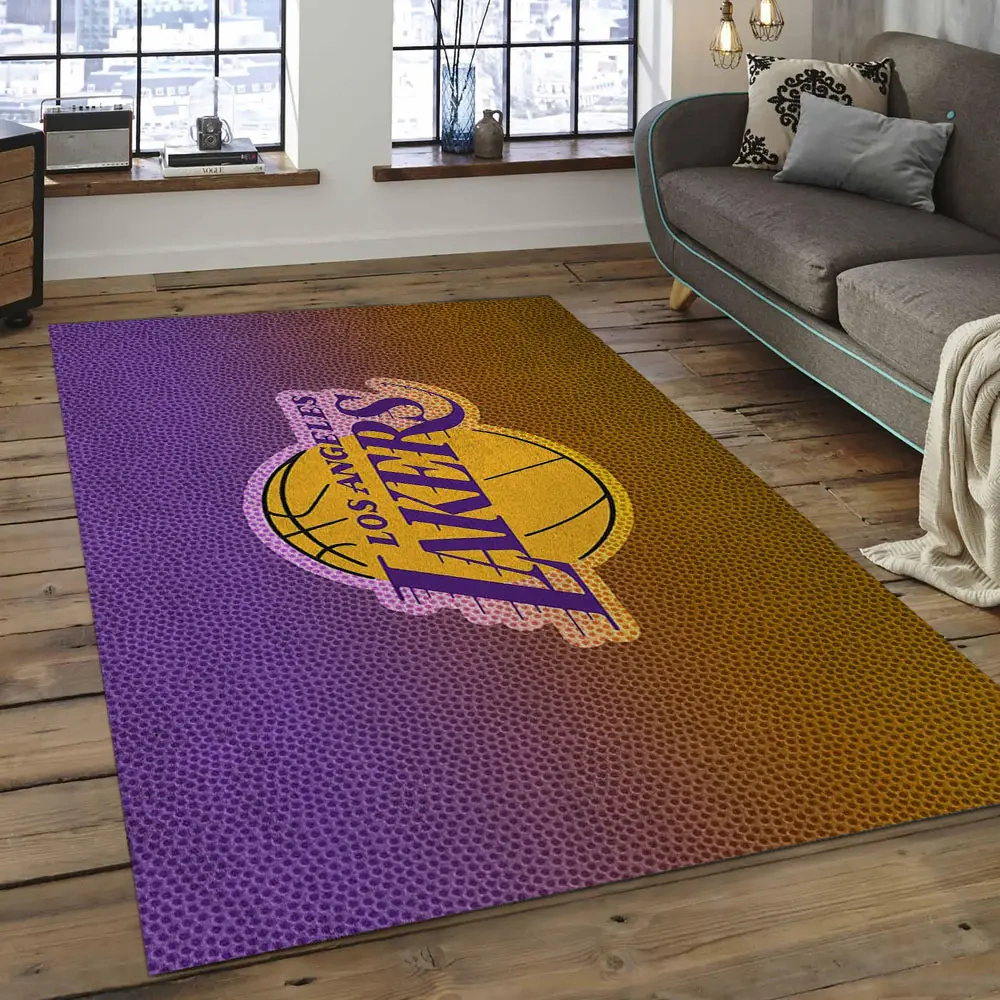 Los Angeles Lakers Area Rug, NBA Floor Decor, Non-Slip for Basketball Fans 289941