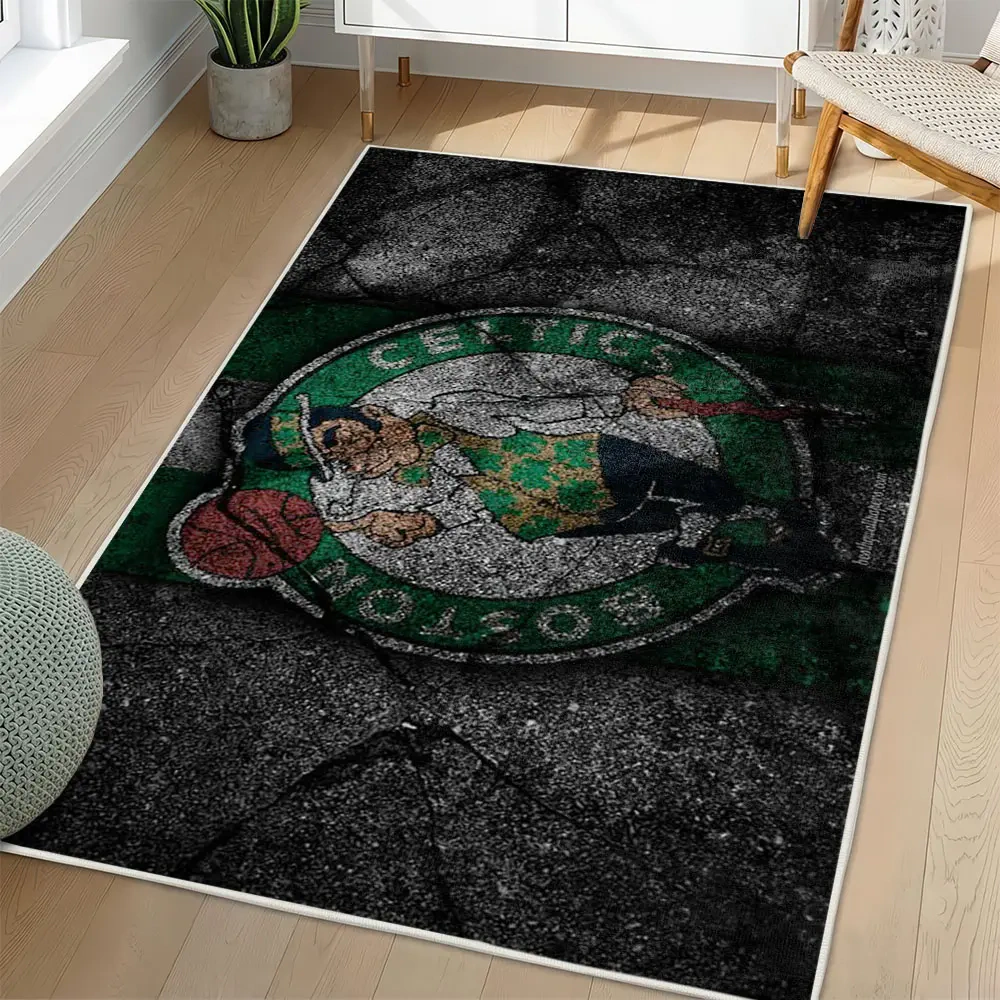 Boston Celtics Area Rug, NBA Non-Slip Mat for Basketball Fans 2250926422