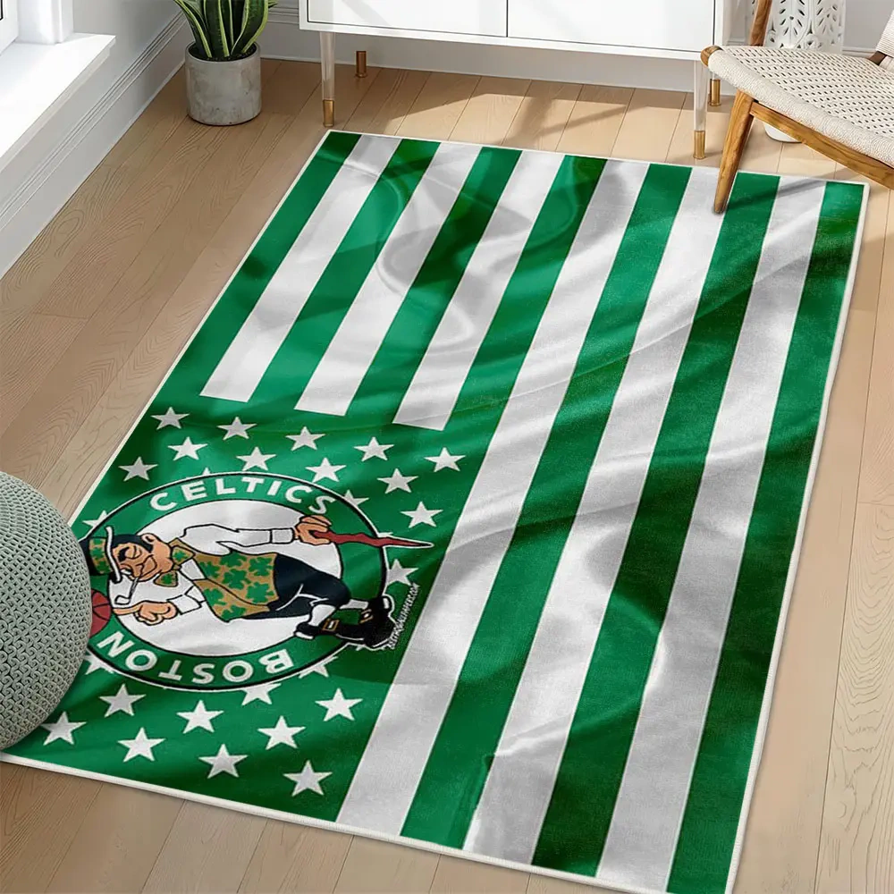 Boston Celtics Area Rug, NBA Non-Slip Mat for Basketball Fans 2250926463
