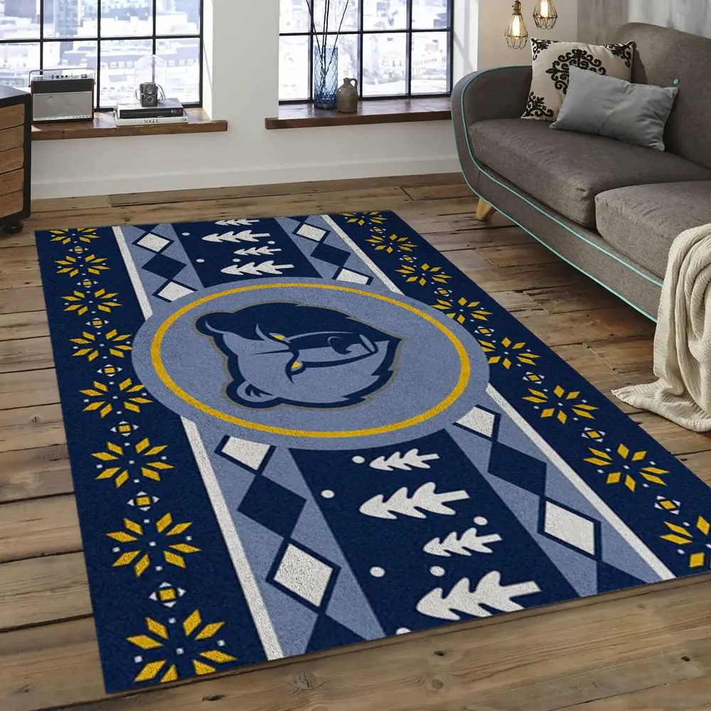 Memphis Grizzlies Area Rug, NBA Floor Decor, Non-Slip for Basketball Fans 2891032