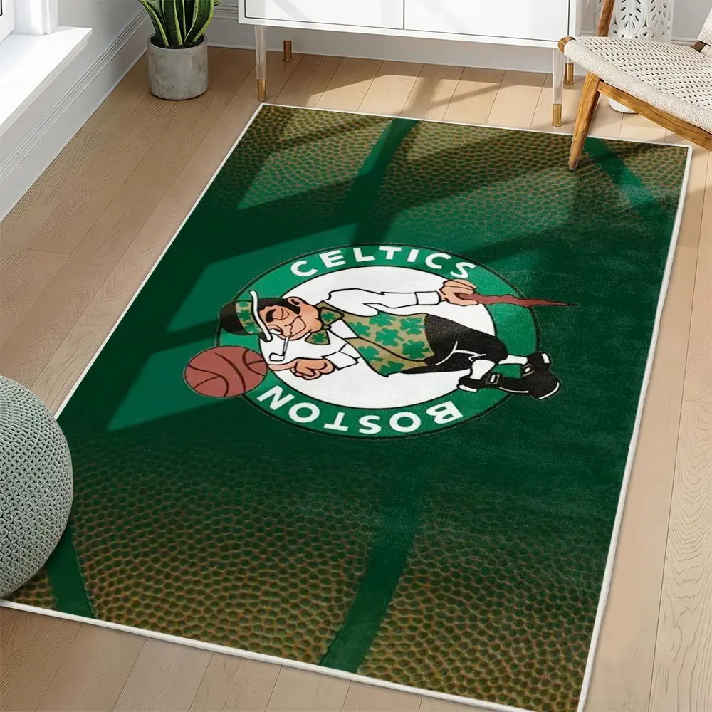 Boston Celtics Area Rug, NBA Non-Slip Mat for Basketball Fans 2250926460