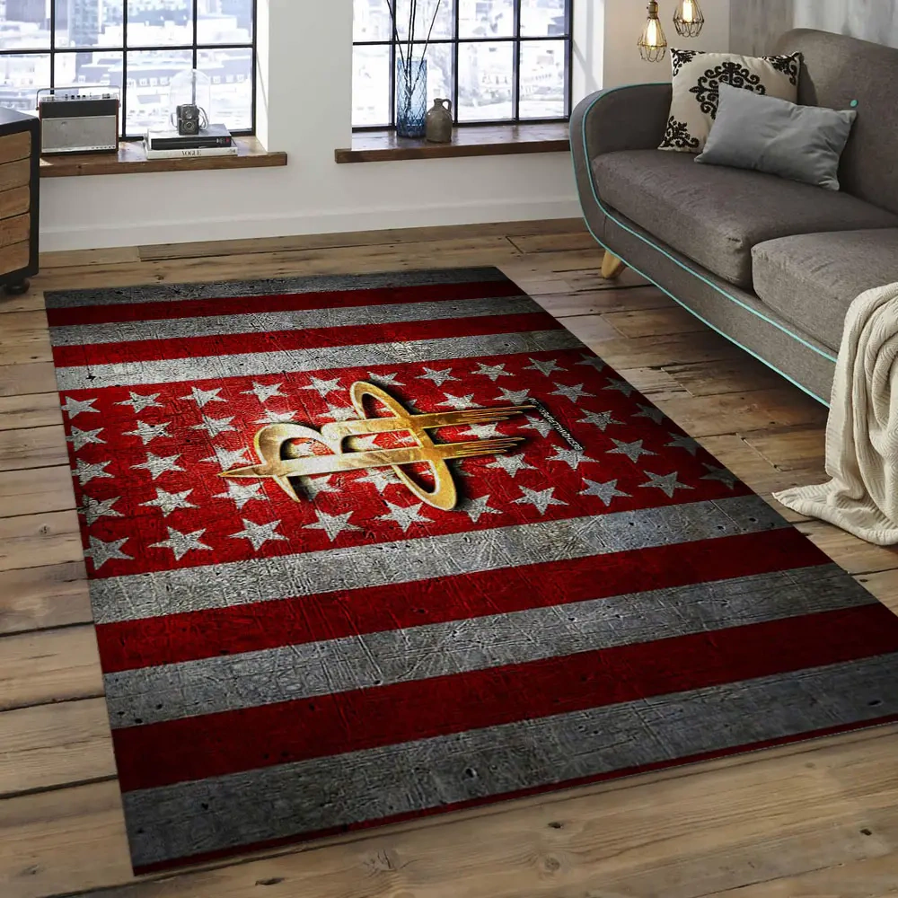 Houston Rockets Area Rug, NBA Floor Decor, Non-Slip for Basketball Fans 2891084