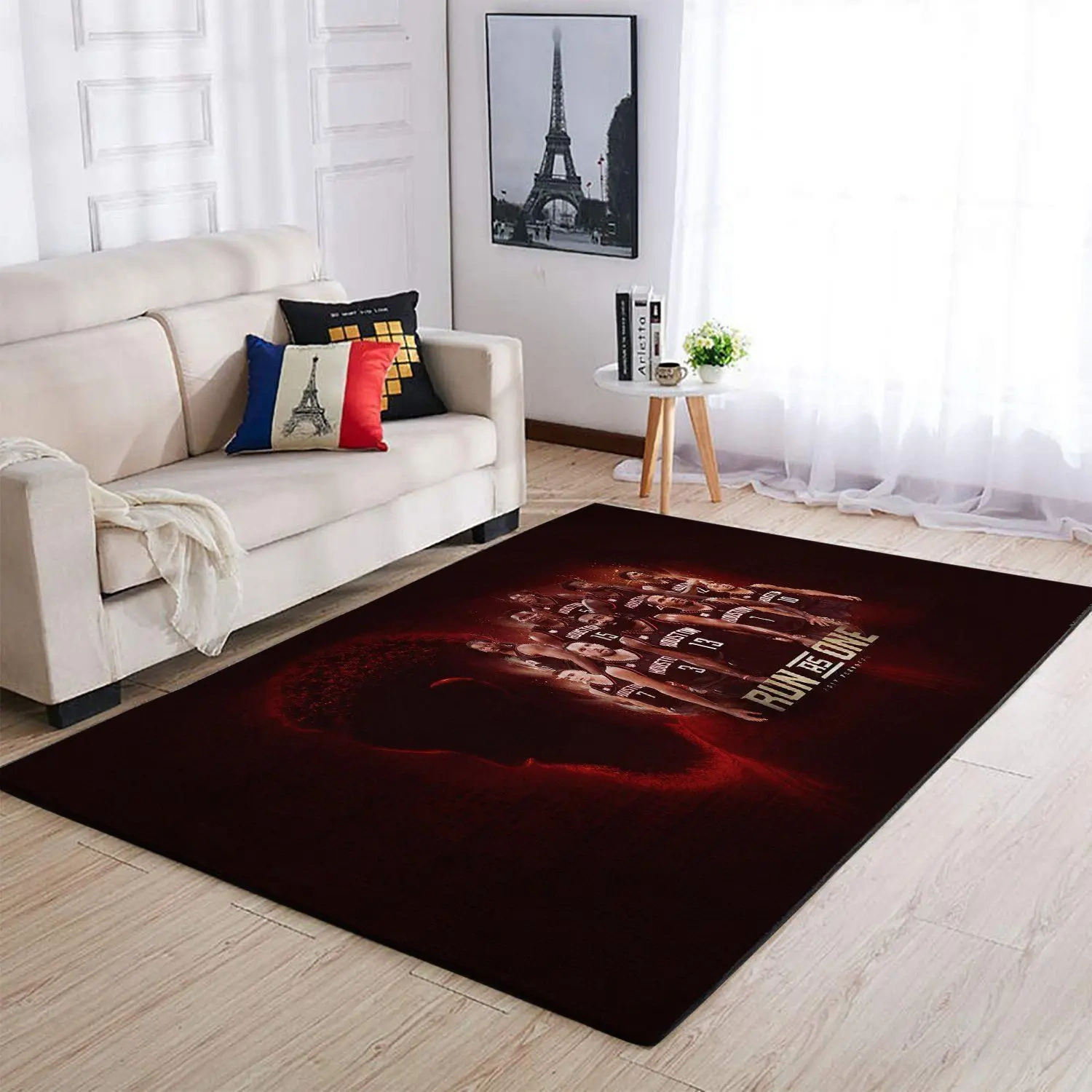 Houston Rockets Area Rug, NBA Floor Decor, Non-Slip for Basketball Fans 2891143