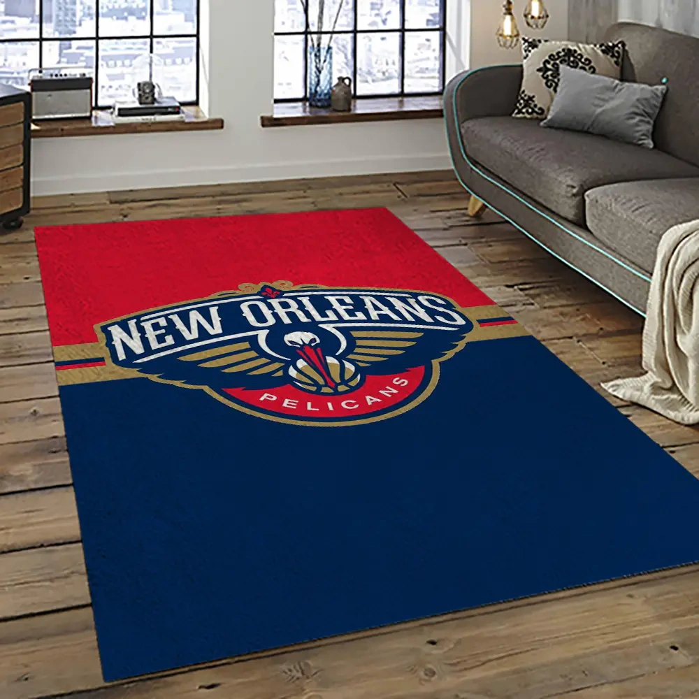 New Orleans Pelicans Area Rug, NBA Floor Decor, Non-Slip for Basketball Fans 289458