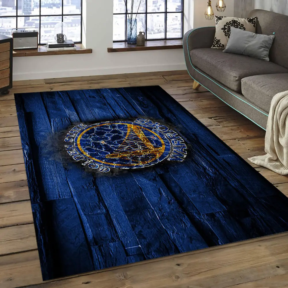 Golden State Warriors Area Rug, NBA Floor Decor, Non-Slip for Basketball Fans 289885