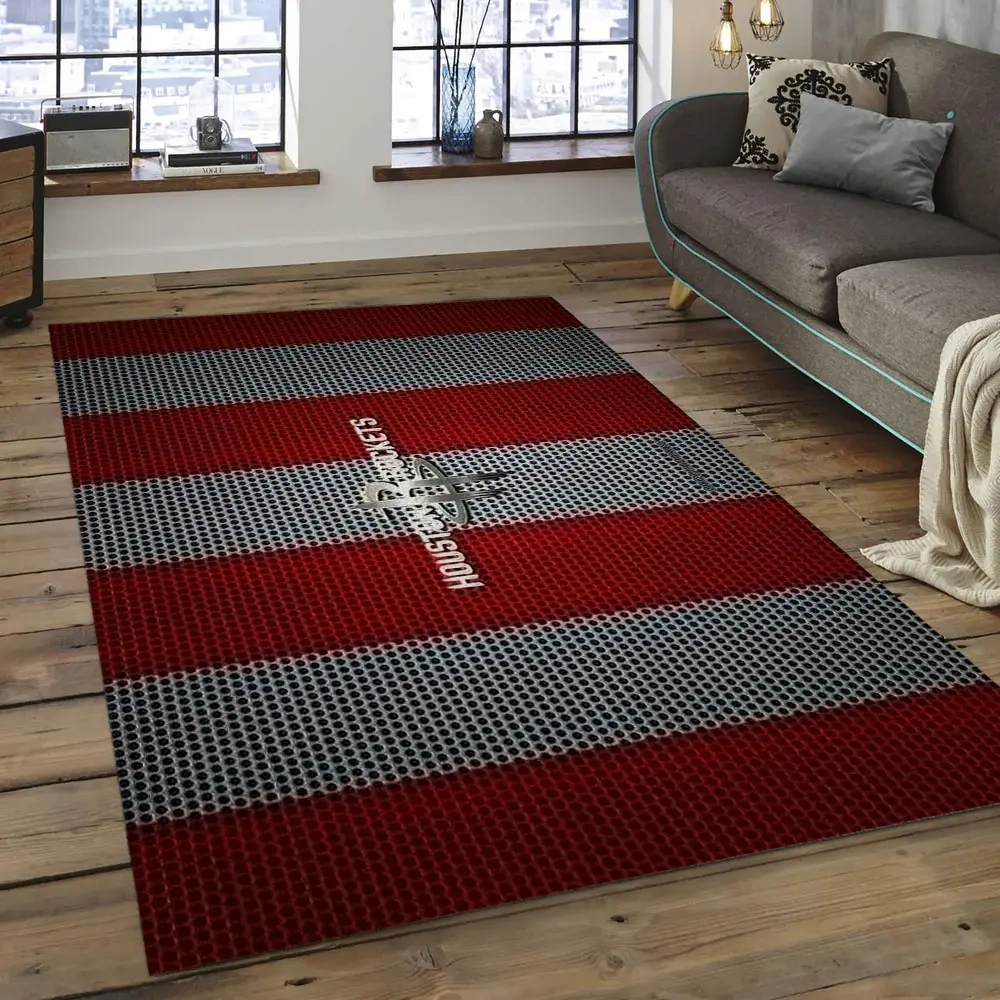 Houston Rockets Area Rug, NBA Floor Decor, Non-Slip for Basketball Fans 2891079