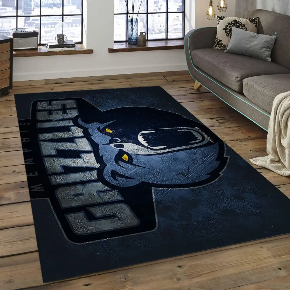 Memphis Grizzlies Area Rug, NBA Floor Decor, Non-Slip for Basketball Fans 2891057