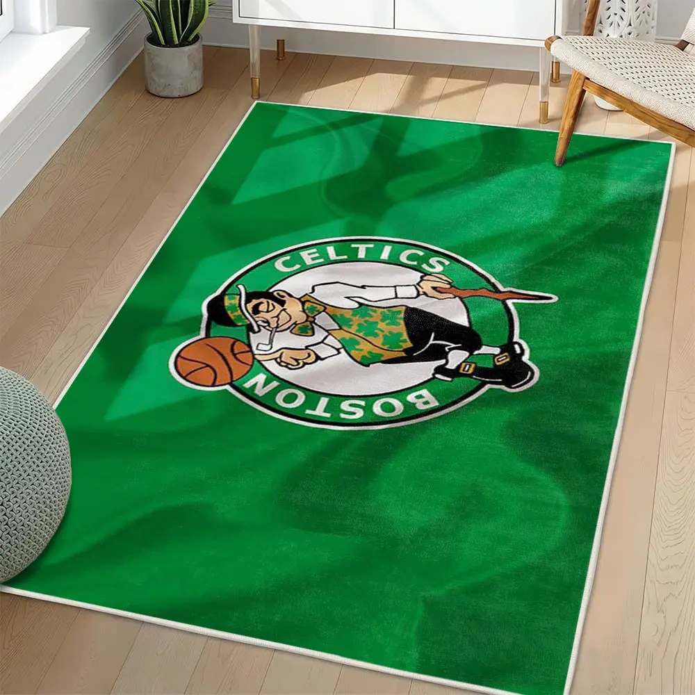 Boston Celtics Area Rug, NBA Non-Slip Mat for Basketball Fans 2250926445