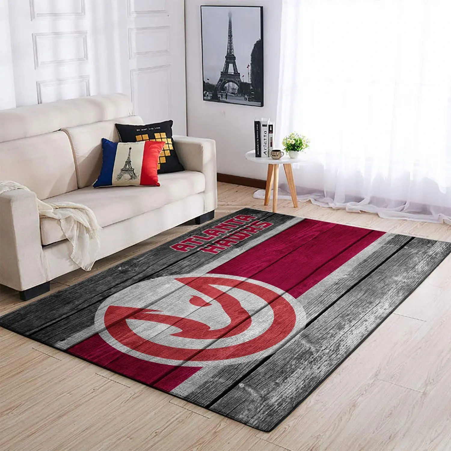 Atlanta Hawks Area Rug, NBA Floor Decor, Non-Slip for Basketball Fans 2891104