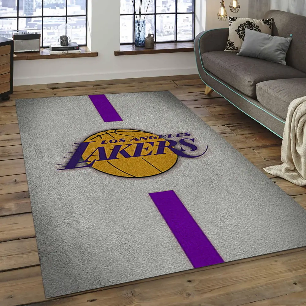 Los Angeles Lakers Area Rug, NBA Floor Decor, Non-Slip for Basketball Fans 289937