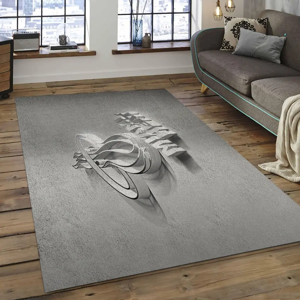 Miami Heat Area Rug, NBA Floor Decor, Non-Slip for Basketball Fans 289829
