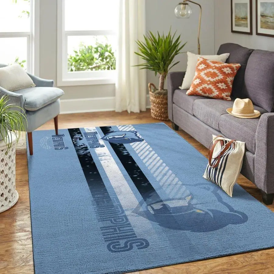 Memphis Grizzlies Area Rug, NBA Floor Decor, Non-Slip for Basketball Fans 2891298