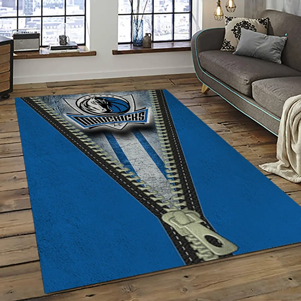 Dallas Mavericks Area Rug, NBA Floor Decor, Non-Slip for Basketball Fans 289303