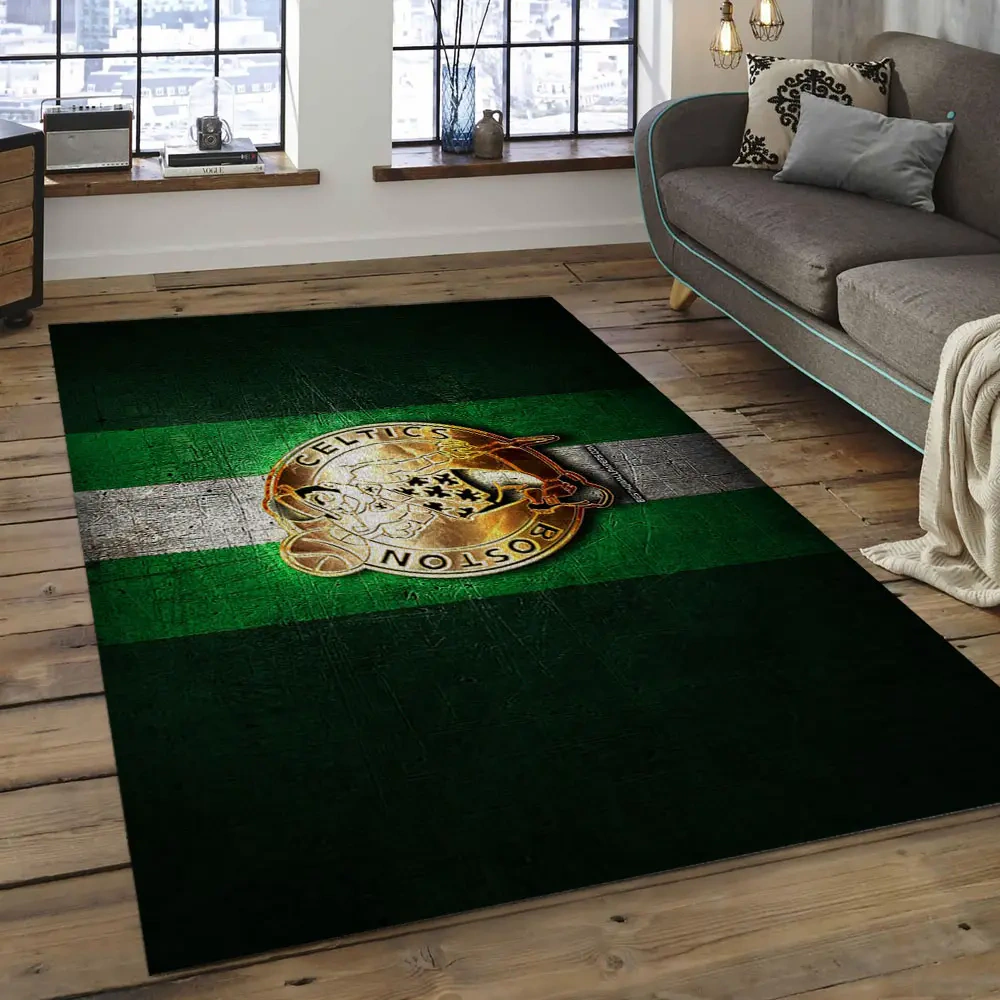 Boston Celtics Area Rug, NBA Floor Decor, Non-Slip for Basketball Fans 289796