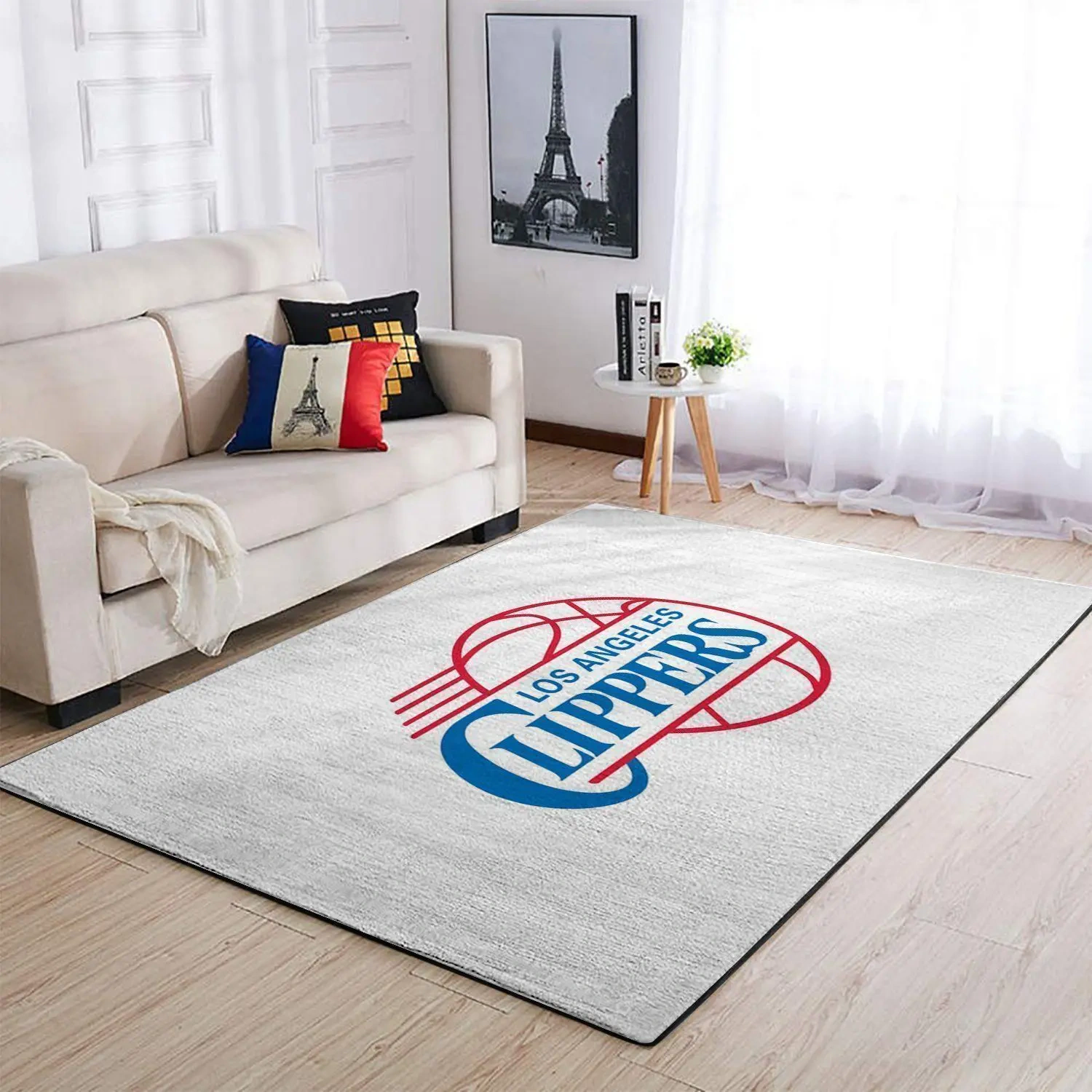 Los Angeles Clippers Area Rug, NBA Floor Decor, Non-Slip for Basketball Fans 2891203
