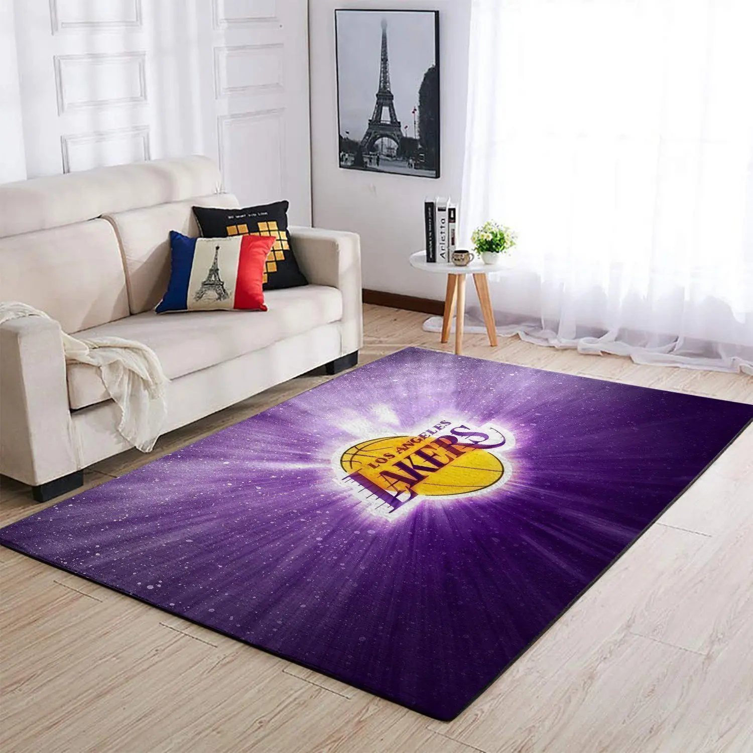 Los Angeles Lakers Area Rug, NBA Floor Decor, Non-Slip for Basketball Fans 2891231