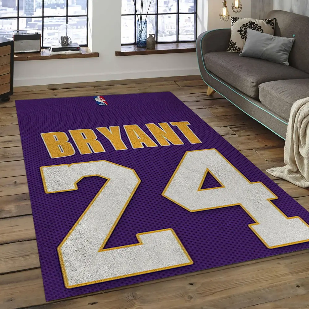 Los Angeles Lakers Area Rug, NBA Floor Decor, Non-Slip for Basketball Fans 289948