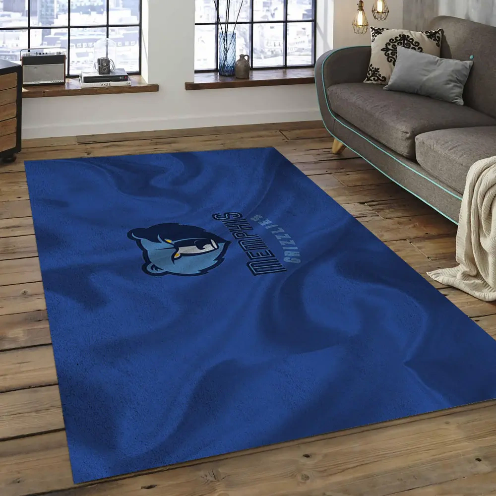 Memphis Grizzlies Area Rug, NBA Floor Decor, Non-Slip for Basketball Fans 2891058