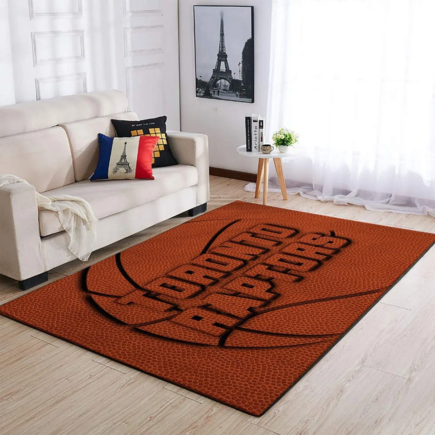Toronto Raptors Area Rug, NBA Floor Decor, Non-Slip for Basketball Fans 2891349