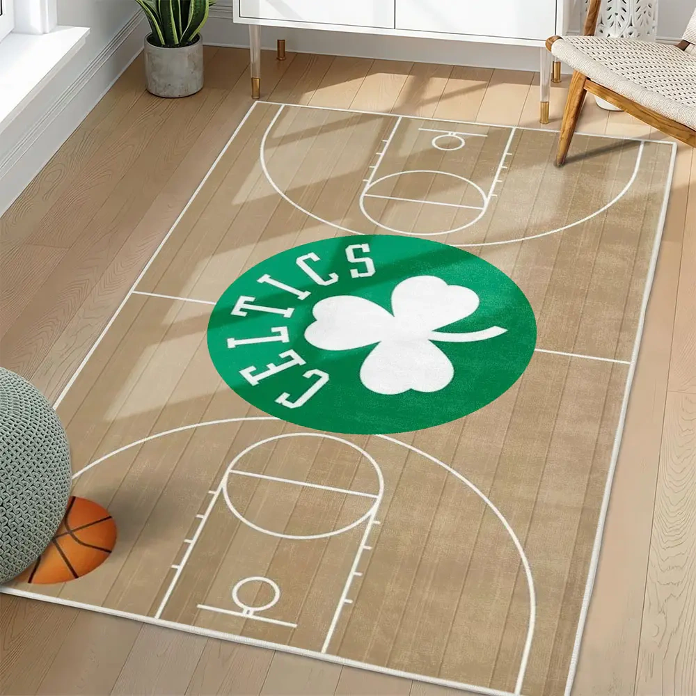 Boston Celtics Area Rug, NBA Non-Slip Mat for Basketball Fans 2250926455