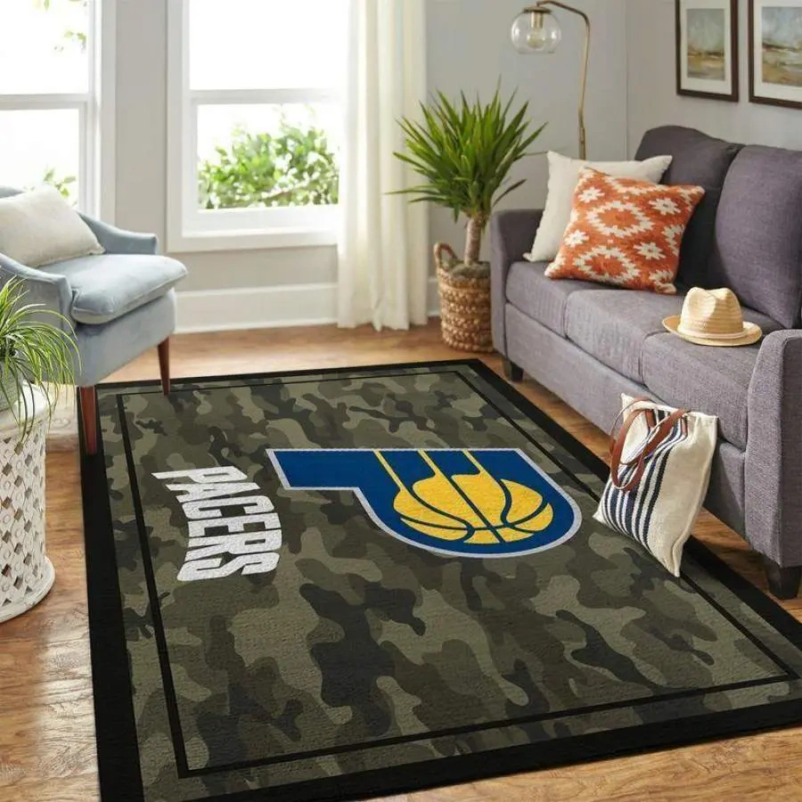 Indiana Pacers Area Rug, NBA Floor Decor, Non-Slip for Basketball Fans 2891285