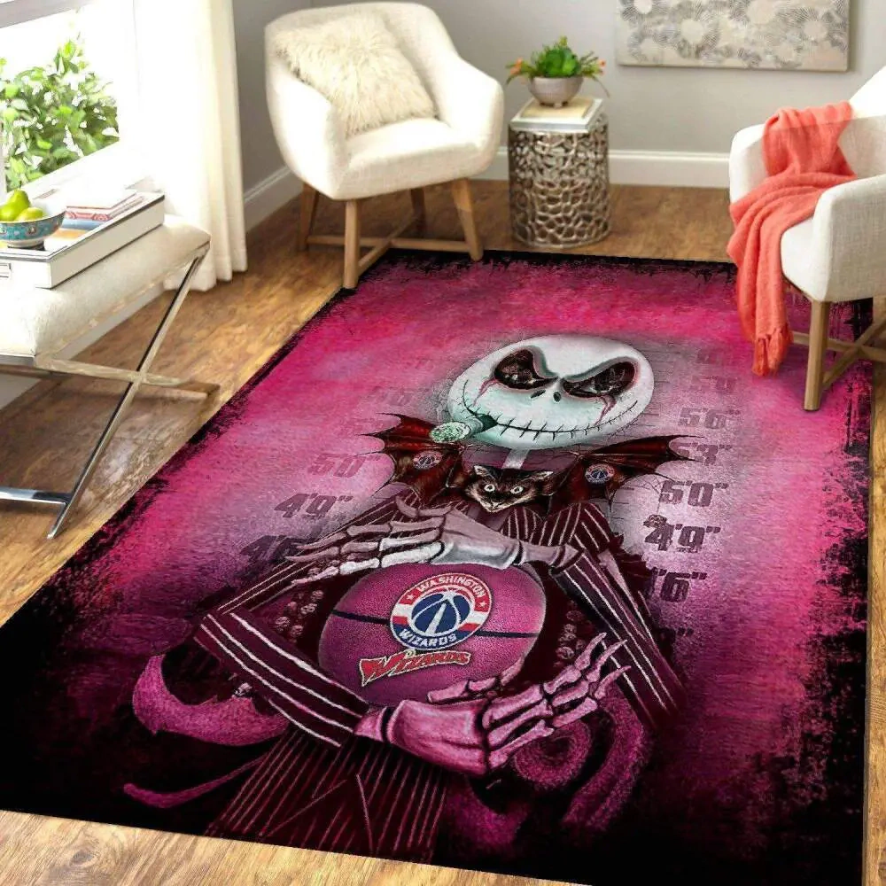 Washington Wizards Area Rug, NBA Floor Decor, Non-Slip for Basketball Fans 2891270