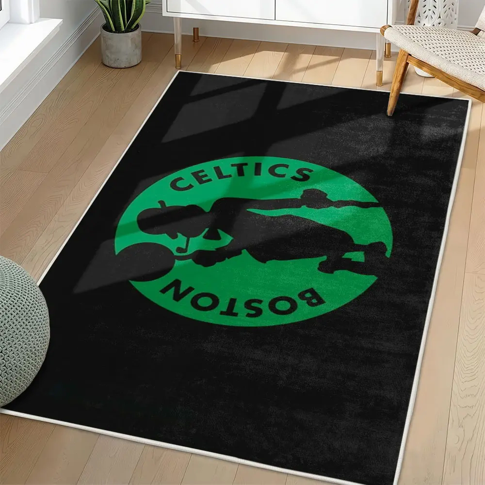 Boston Celtics Area Rug, NBA Non-Slip Mat for Basketball Fans 2250926464