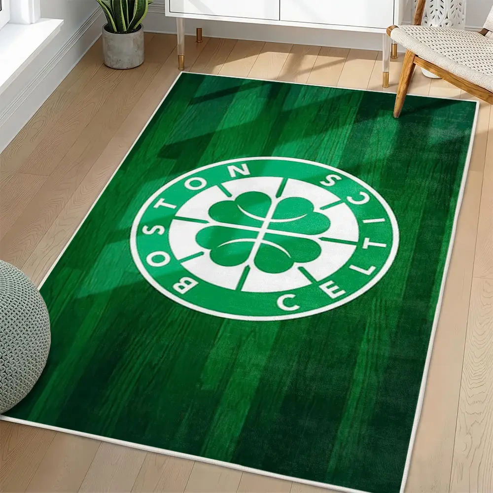 Boston Celtics Area Rug, NBA Non-Slip Mat for Basketball Fans 2250926436