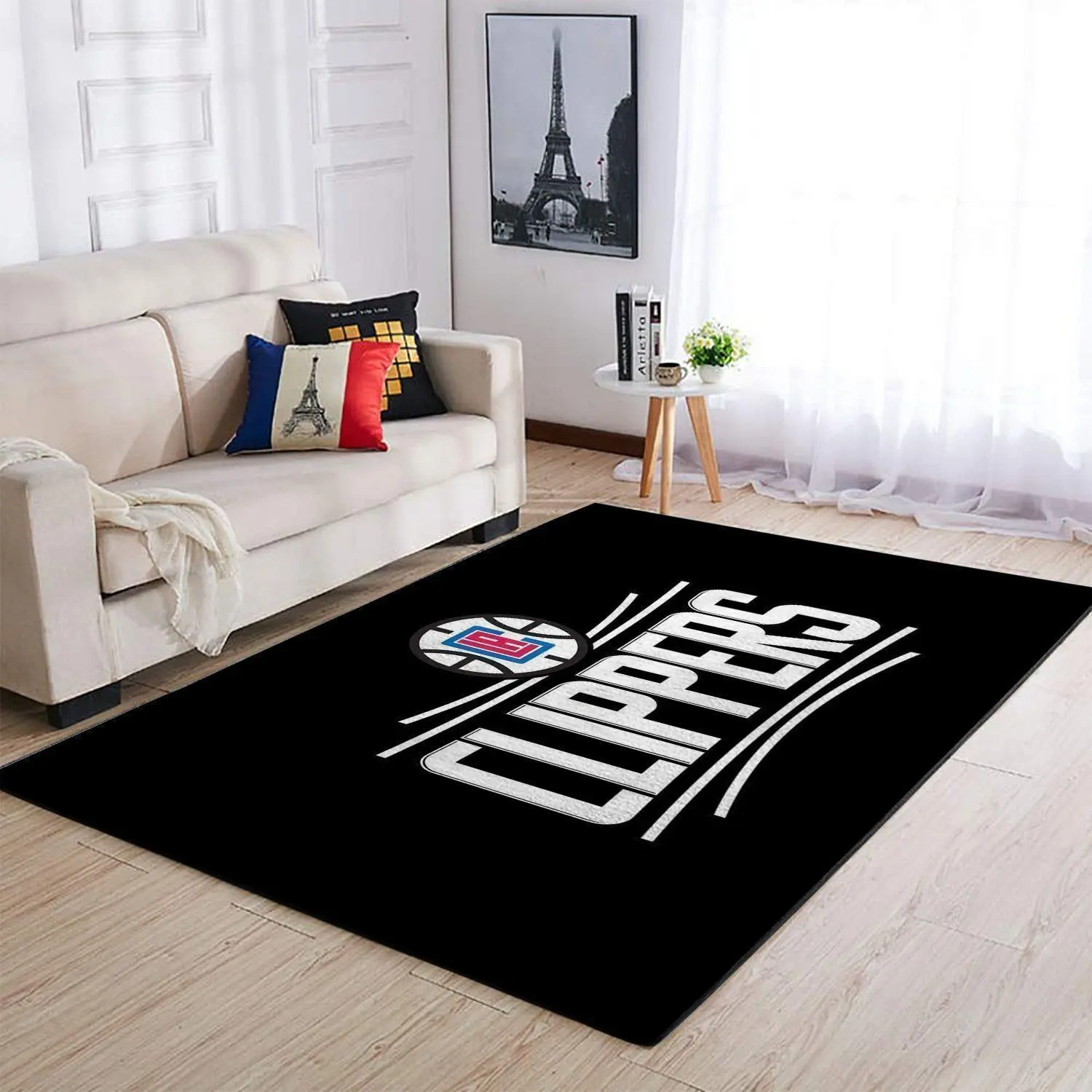 Los Angeles Clippers Area Rug, NBA Floor Decor, Non-Slip for Basketball Fans 2891204