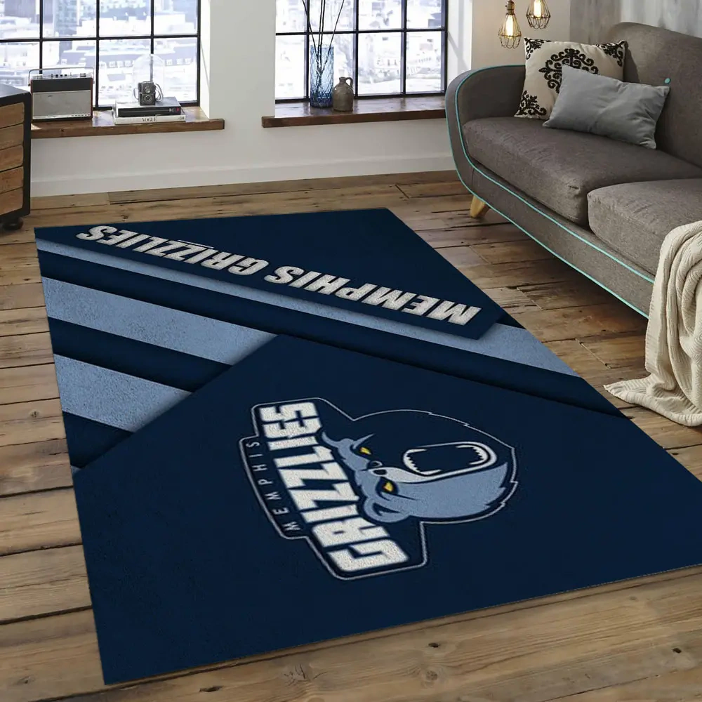 Memphis Grizzlies Area Rug, NBA Floor Decor, Non-Slip for Basketball Fans 2891023