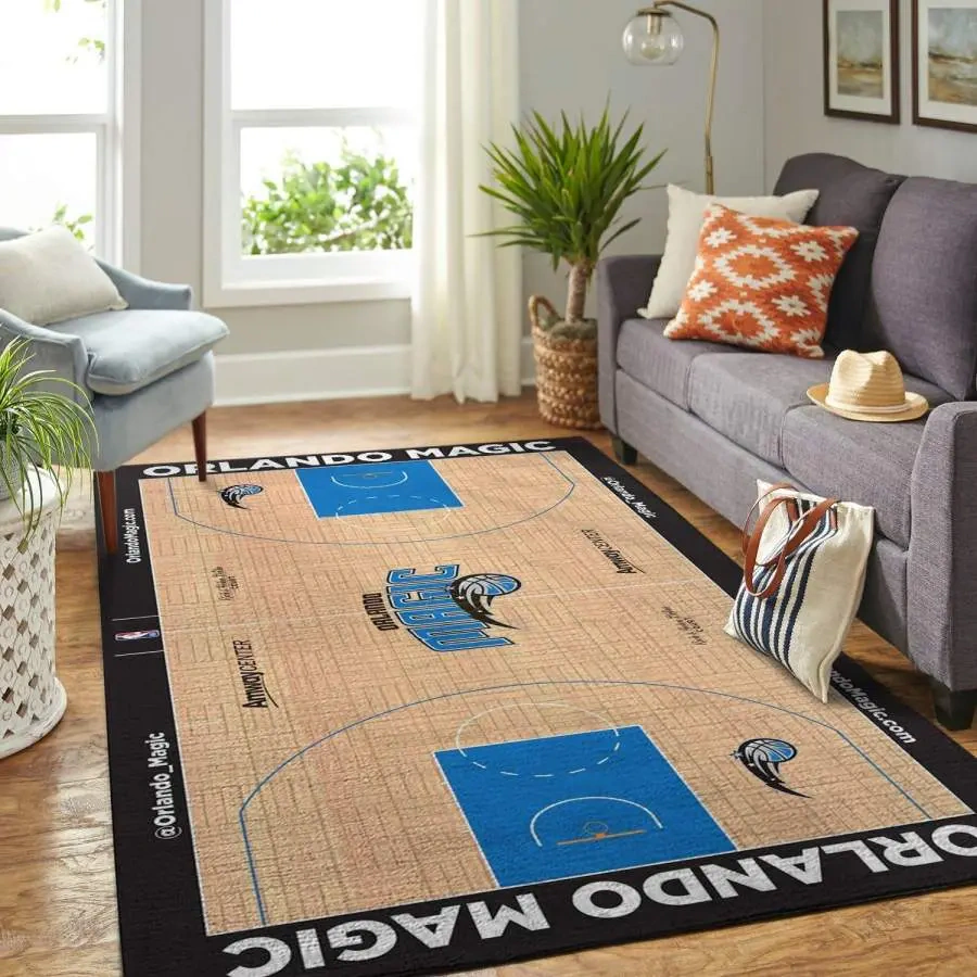 Orlando Magic Area Rug, NBA Floor Decor, Non-Slip for Basketball Fans 2891176