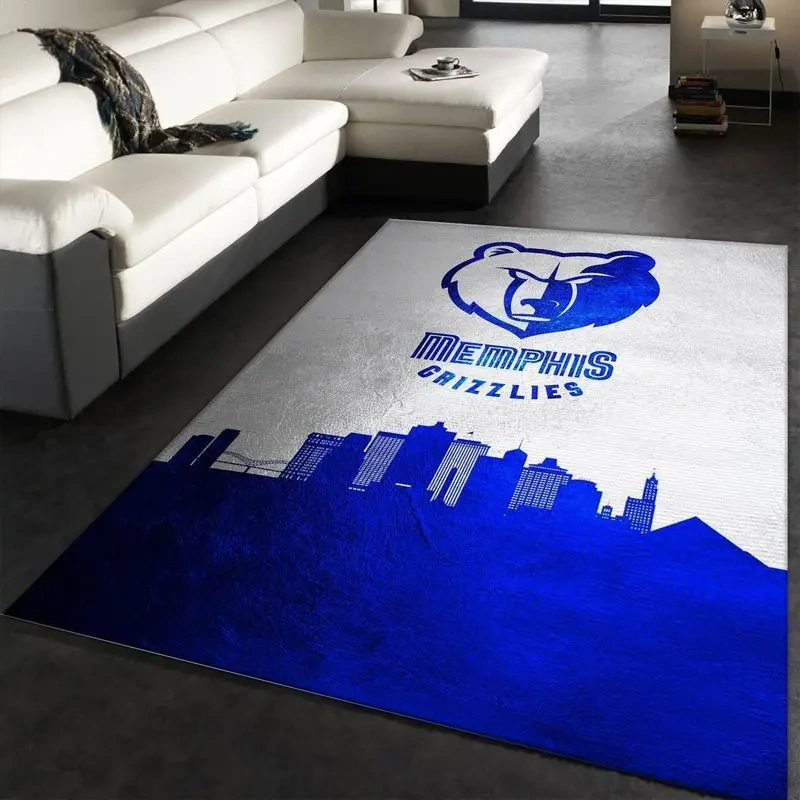 Memphis Grizzlies Area Rug, NBA Floor Decor, Non-Slip for Basketball Fans 2891274
