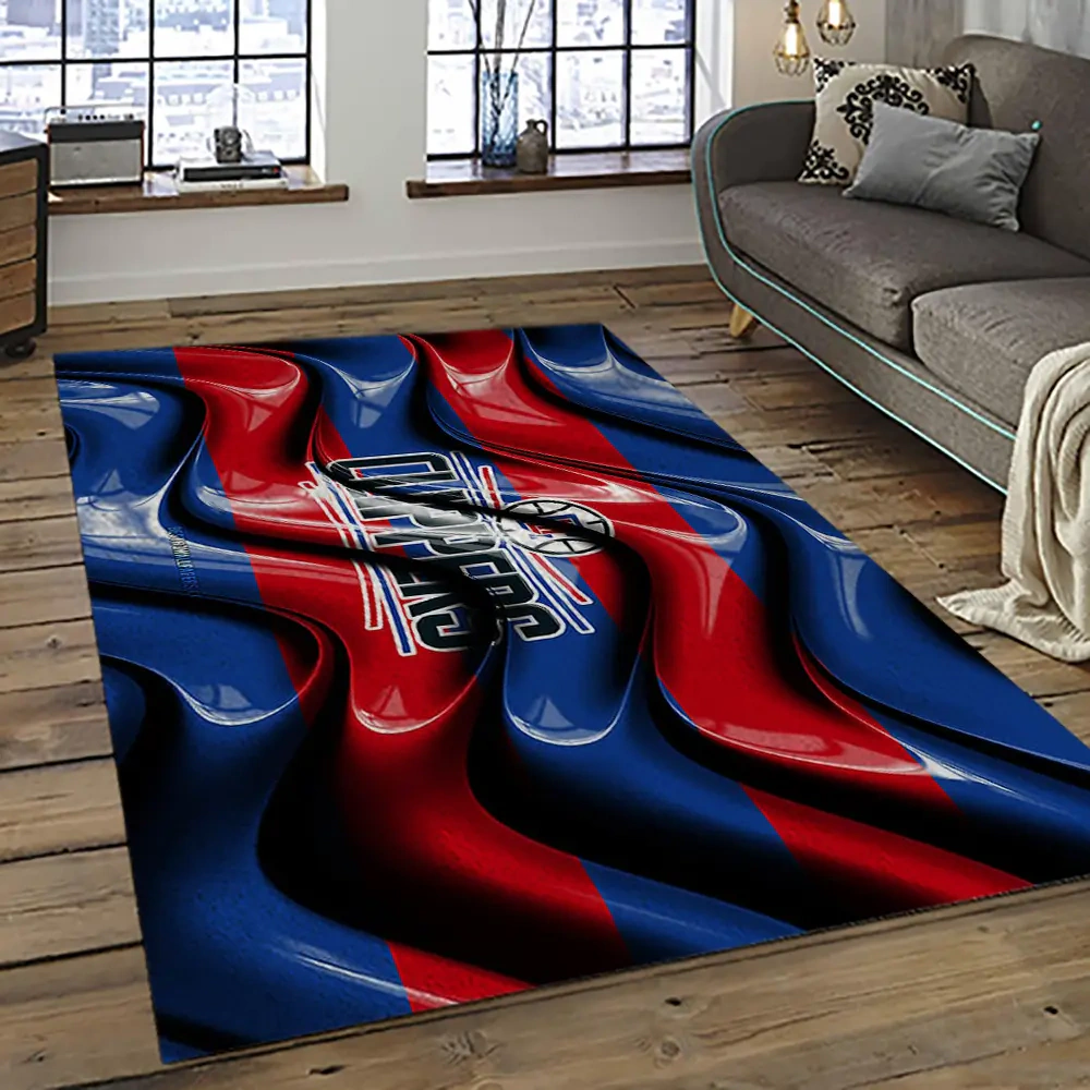 Los Angeles Clippers Area Rug, NBA Floor Decor, Non-Slip for Basketball Fans 289489