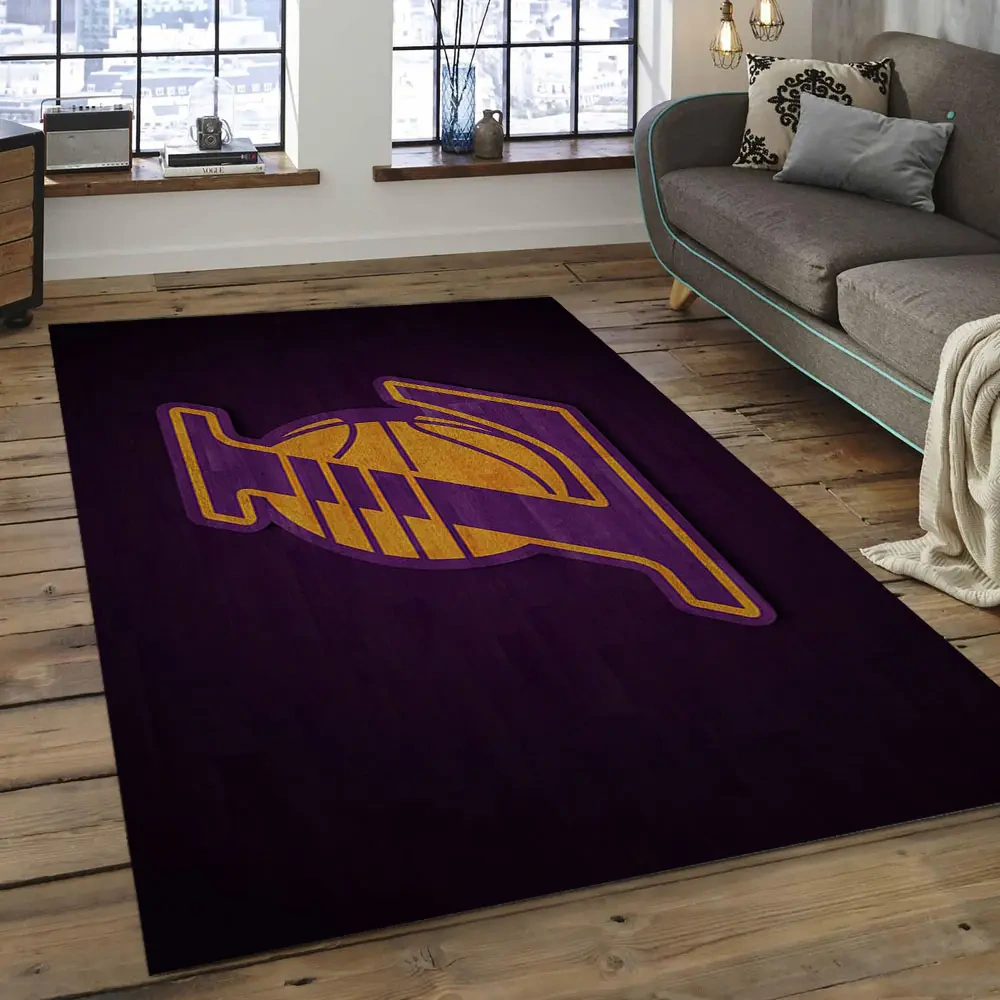 Los Angeles Lakers Area Rug, NBA Floor Decor, Non-Slip for Basketball Fans 289932