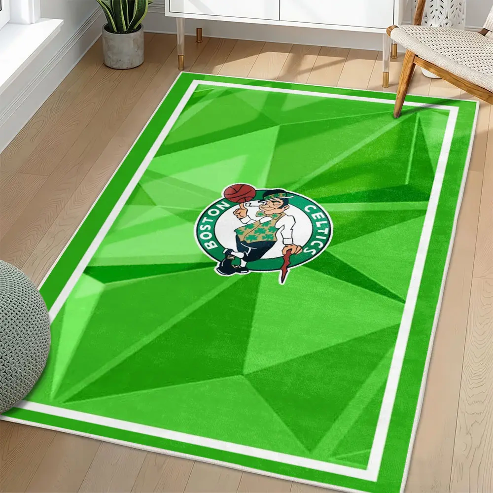 Boston Celtics Area Rug, NBA Non-Slip Mat for Basketball Fans 2250926466