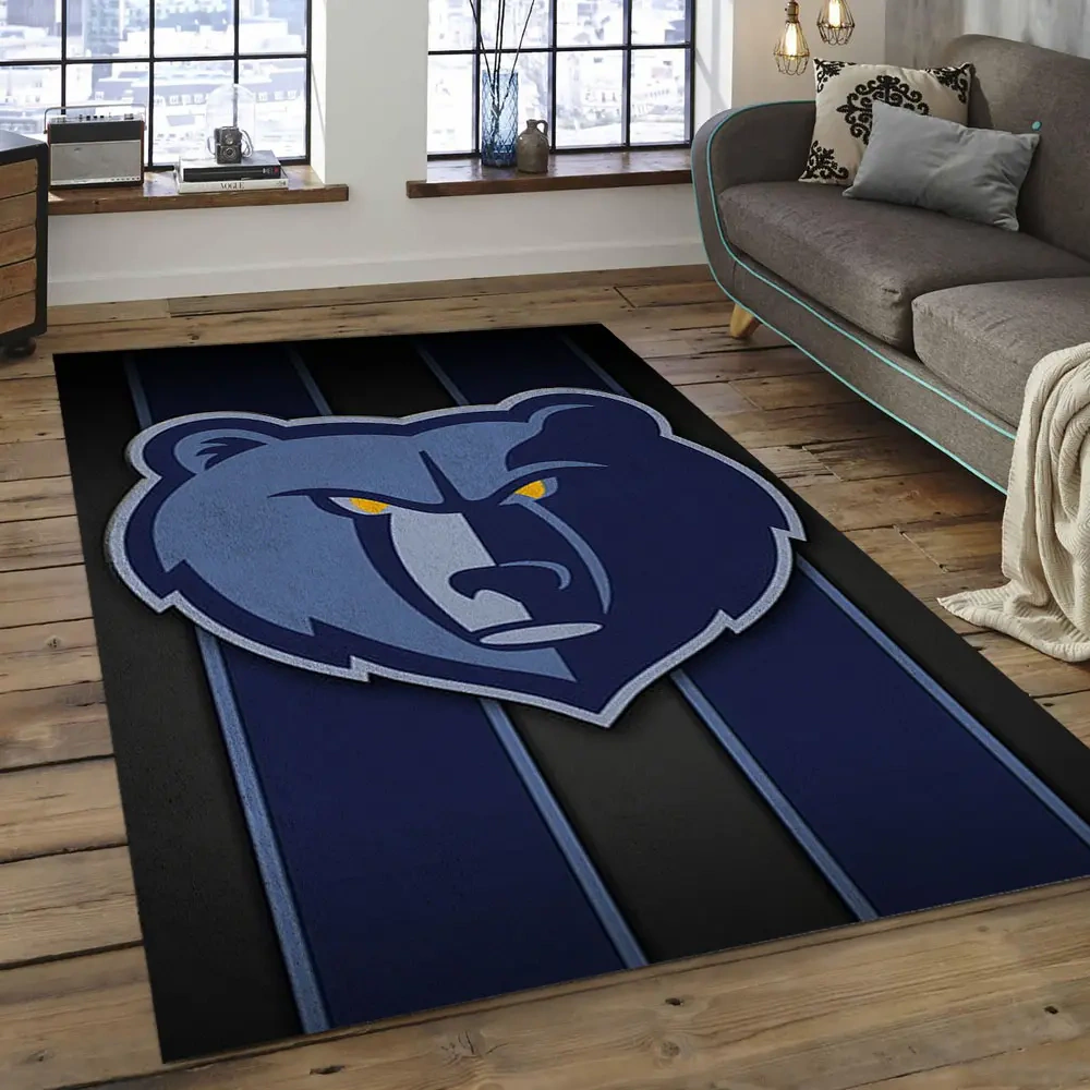 Memphis Grizzlies Area Rug, NBA Floor Decor, Non-Slip for Basketball Fans 2891049