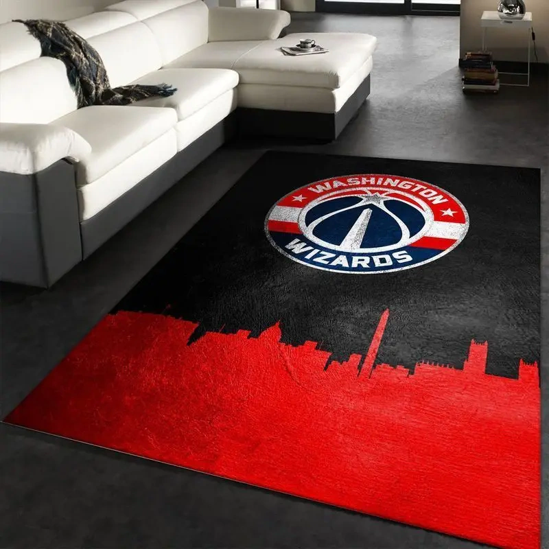Washington Wizards Area Rug, NBA Floor Decor, Non-Slip for Basketball Fans 2891265