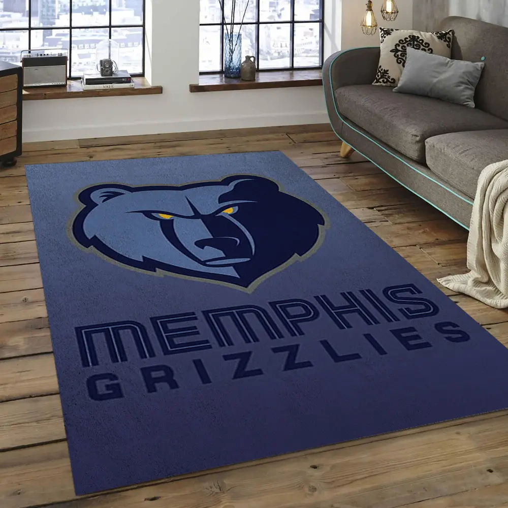 Memphis Grizzlies Area Rug, NBA Floor Decor, Non-Slip for Basketball Fans 2891060