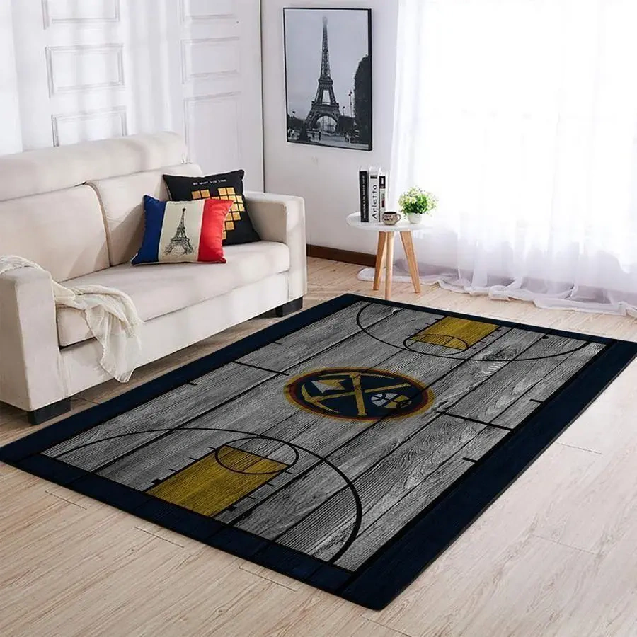 Denver Nuggets Area Rug, NBA Floor Decor, Non-Slip for Basketball Fans 2891363