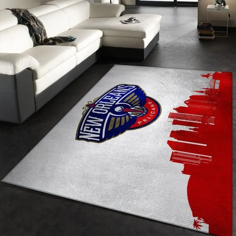New Orleans Pelicans Area Rug, NBA Floor Decor, Non-Slip for Basketball Fans 2891340