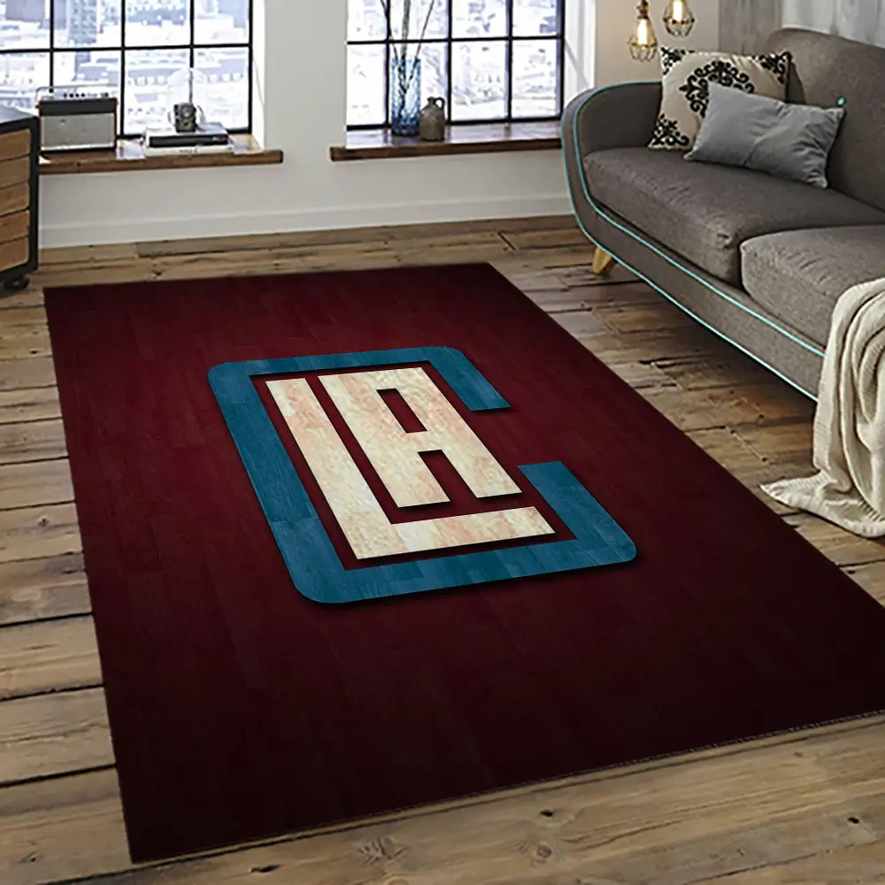 Los Angeles Clippers Area Rug, NBA Floor Decor, Non-Slip for Basketball Fans 289485