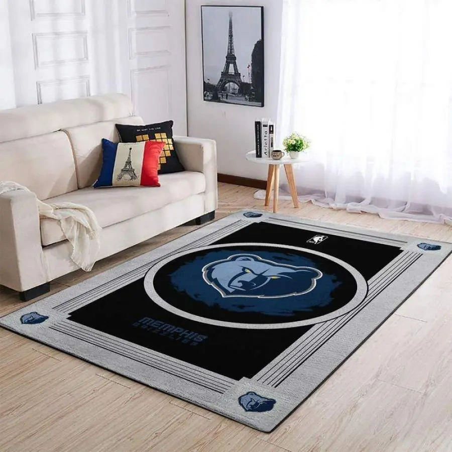 Memphis Grizzlies Area Rug, NBA Floor Decor, Non-Slip for Basketball Fans 2891135