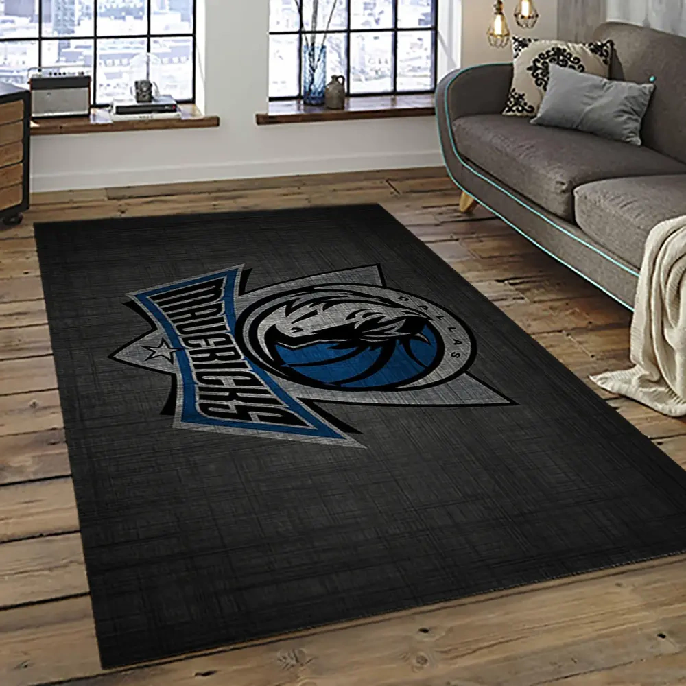 Dallas Mavericks Area Rug, NBA Floor Decor, Non-Slip for Basketball Fans 289305